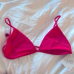 Hot Coral bikini top NWT